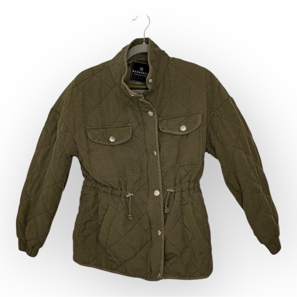 Bagatelle Collection Olive Green Quilted Jacket Equestrian Utility Small